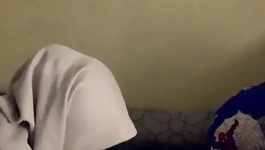 Fucking my stepsister's cock when it's quiet