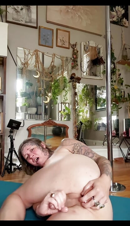 Ts Diana Deelight Solo Double Feature (vocally fucking black cum out of my pussy)