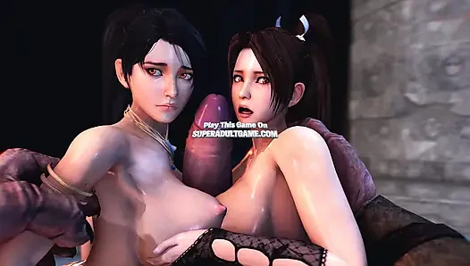 18 Teen Stepsister Got Their Pussy So Streched By A Monster Cock - 3D Realistic Animation