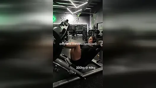TikTok Live Gym Gangbang: 5 Strangers Breed 18yo Pussy