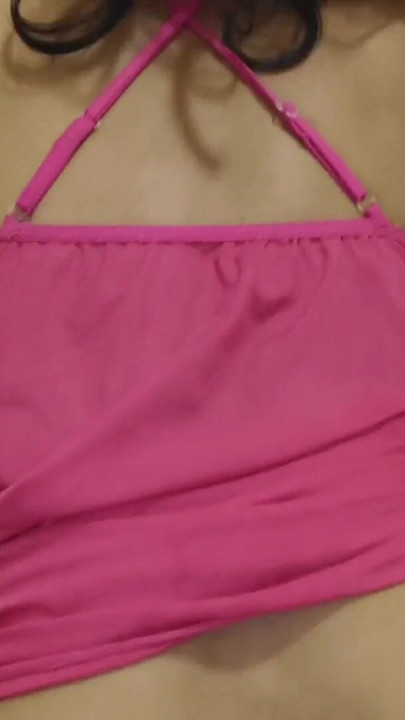 Telugu Anu Aunty in sexy Pink dress | Clip 2