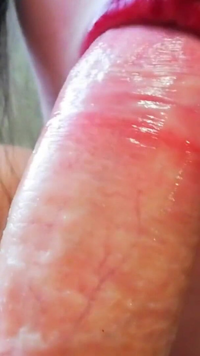 Captivating moment from "Incredibly sloppy blowjob with cum in mouth close-up"