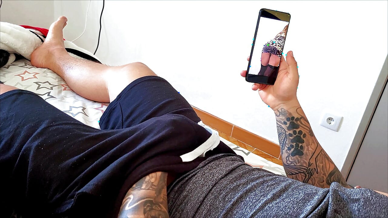 Caught masturbating! MILF fulfills her stepson's fantasy and helps him ejaculate