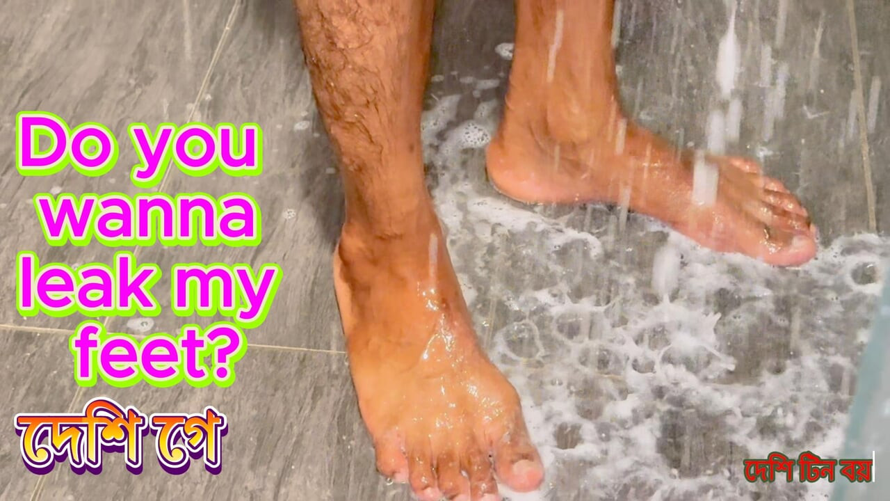 Asian gay couple get shower after fuck, desi teen boy leak the bf feet. big black bangla cock boysex