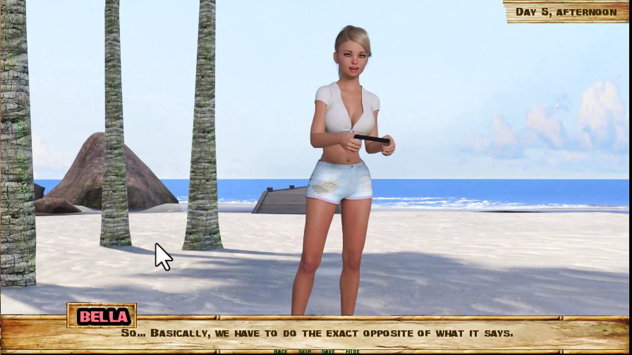 Lewd Island #5 - she really loves sucking cock as if she is a pro