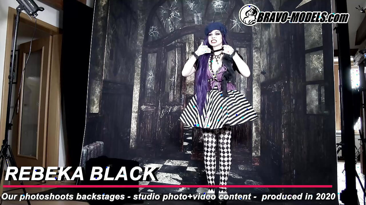 386-Backstage fotoshoot Rebeka Black - Voksen