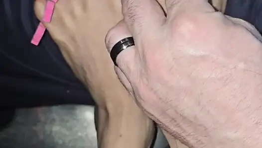 Melove Long Toes are Getting a Pedicure from Daddy