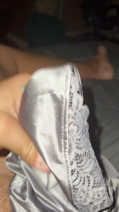 Silver soiled nurse panties