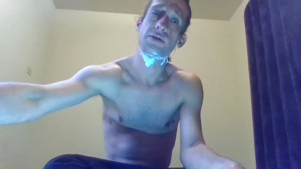 Transgirl Shaving Her Face