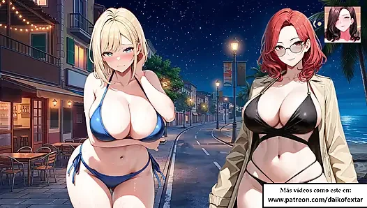 Spanish Hentai JOI. Women watch as YOU peel it in the street (fantasy). Very immersive role.