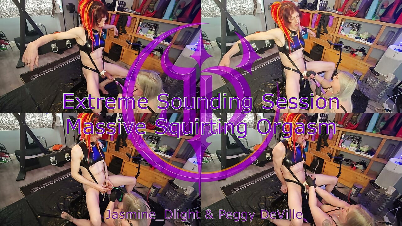 Jasmine_dlight & Peggy Deville - Extreme Sounding Session - Massive Squirting Orgasm