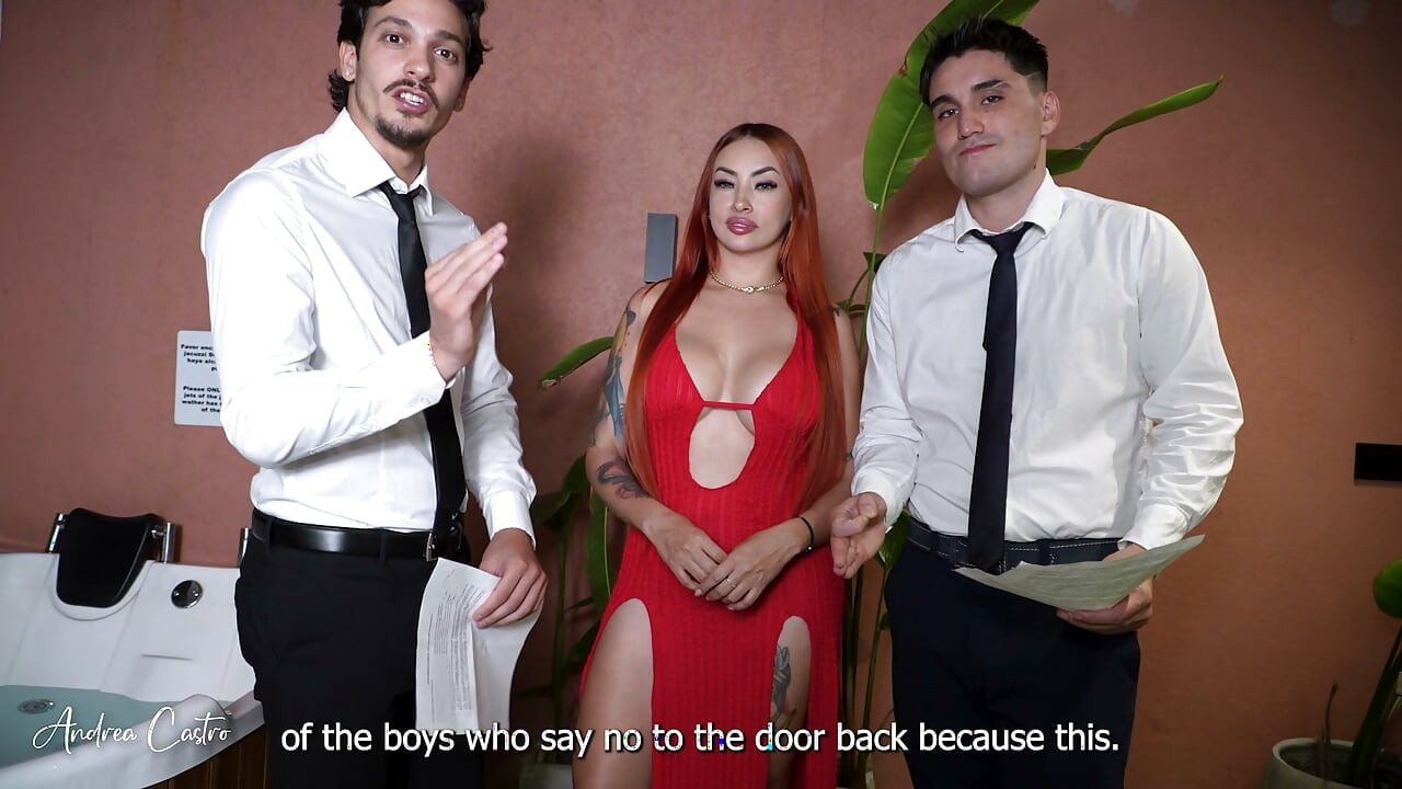 An interview ends with a threesome with two cocks in my pussy - Andrea Castro, Papi Rodriguez & Joe Dimarco