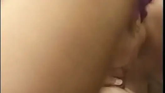 Sindee williams si cewek cantik rambut ungu lagi asik nyepong kontol besar pria kulit hitam sampai dicrot sperma hangatnya