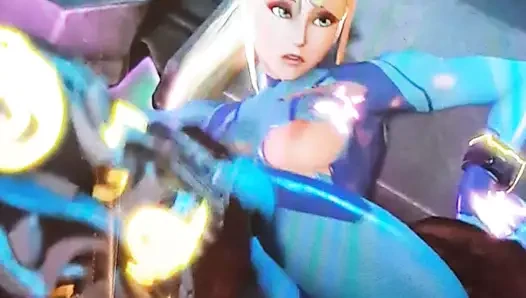 Cumtribute Samus (Metroid)