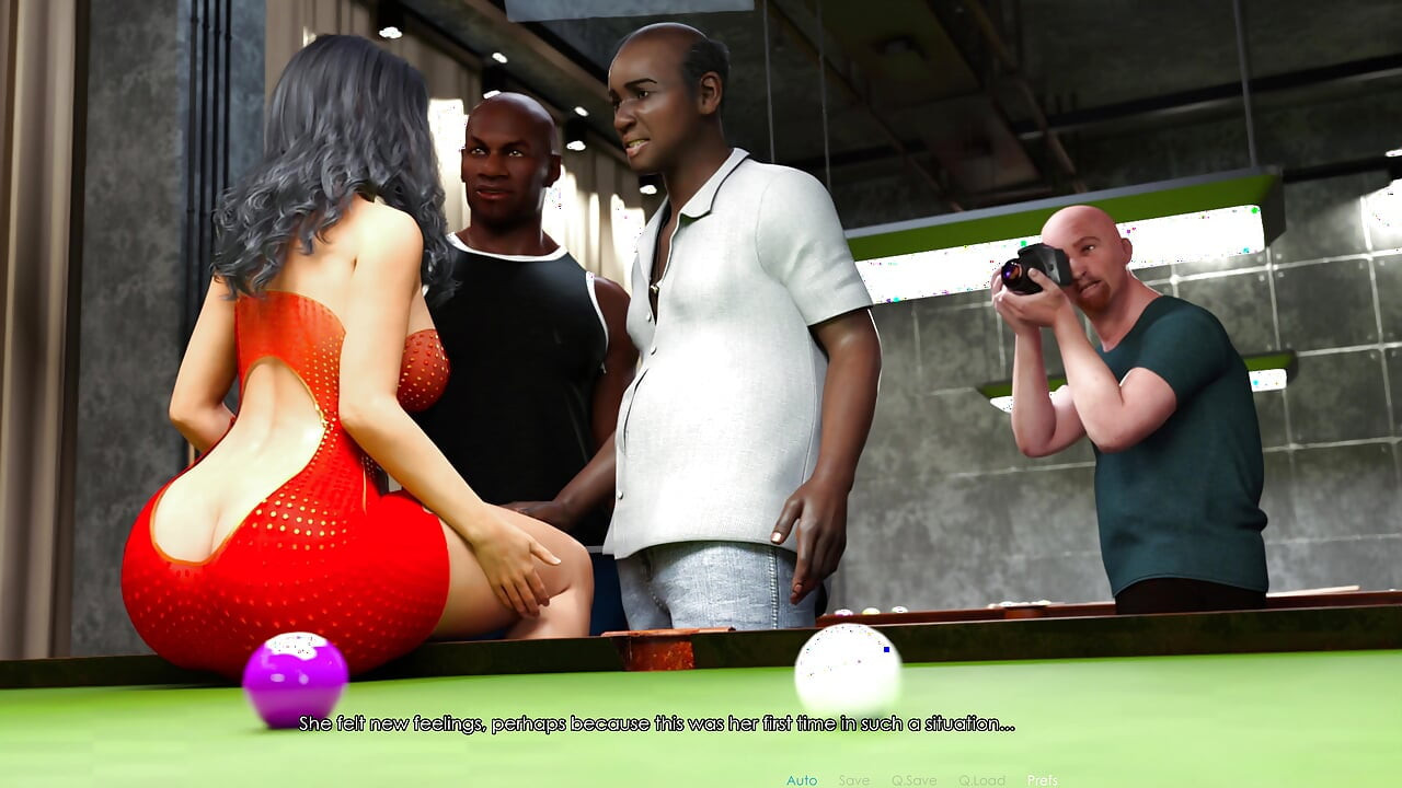 Biljart en beide gaten: Anna's eerste dubbele penetratie - Anna Exciting Affection ch.2 afl. 2 - beste moment