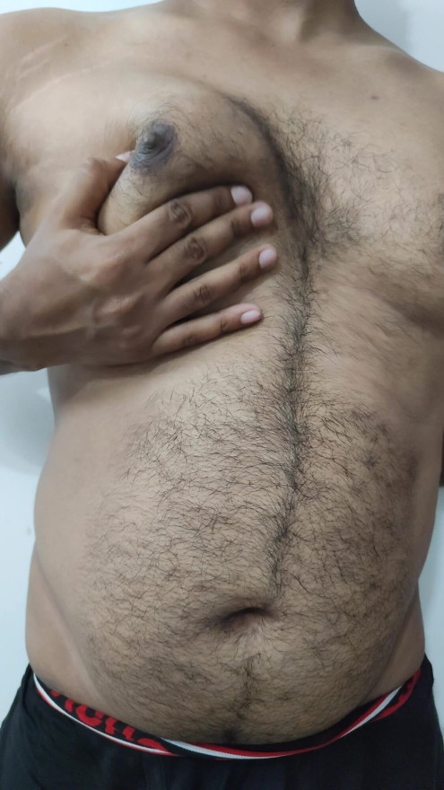My daddy's favorite spot Gay boobs