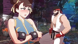 Misfitbite - Animasi Anime Chun-Li dan Ryu Hentai 2D
