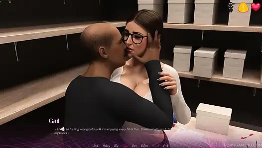 Korupsi kantor: sekretaris semok gail mendapatkan kenaikan jabatan dari bos kulit hitam kontol besarnya - coda bagian 3 di kantor - oleh porn game 4u