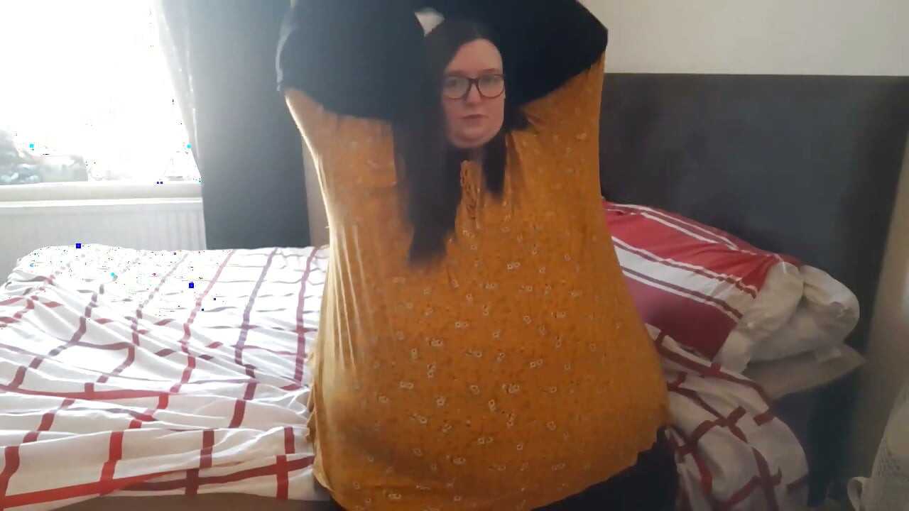 SSBBW belly play fat chat in knickers