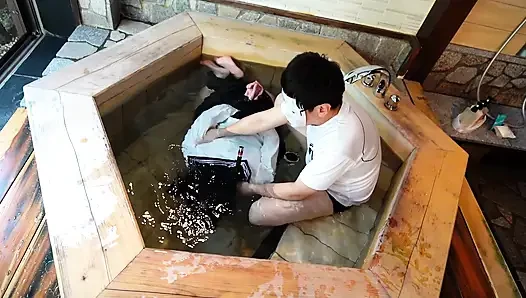 Dripping Uniform, Restrained in a Bathtub, off-campus Lesson