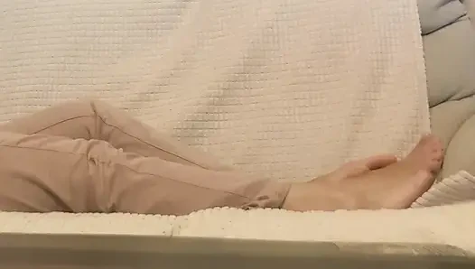 Stare at Her Gorgeous Feet and Jerk off