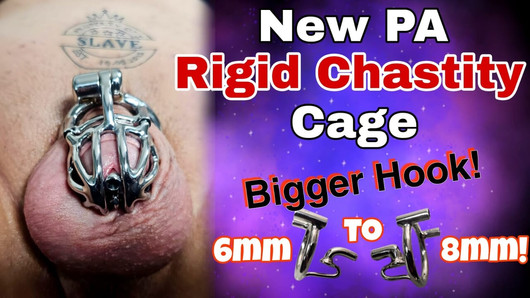 Nouvelle cage de chasteté rigide étirant la jauge Prince Albert ! Femdom Bondage BDSM Réel Fait Maison Trentenaire Belle-Mère