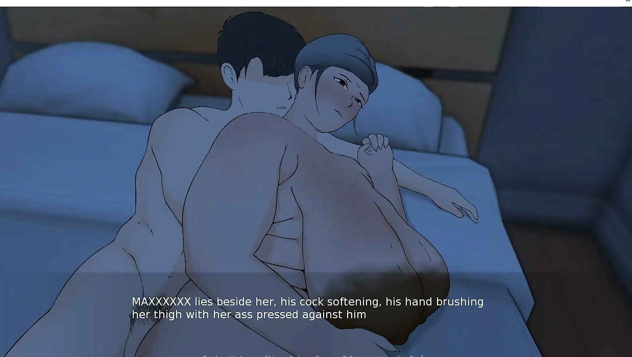 Plogad - spel - rollspel - mormor som rider tonåringen i soffa och knullas nära mannen vid sängen