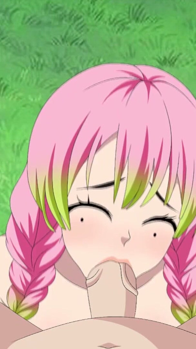 Tanjiro sex Mitsuri Kanroji (the pillar of love) Demon Slayer hentai anime cartoon Nezuko cowgirl creampie blowjob naruto asian | Clip 1