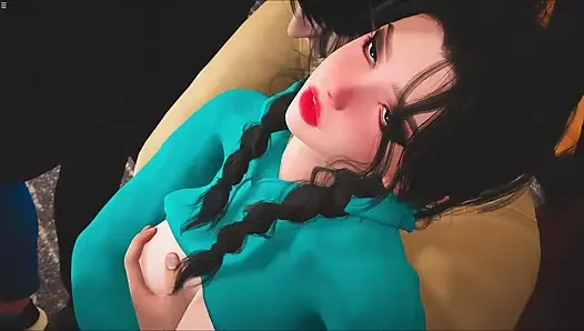 Stepbro Rubbing His Stepsister Ass With Dick And Pressing Her Boobs In Family Function
