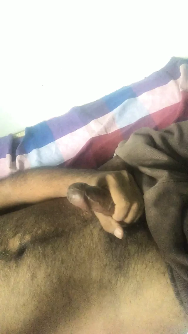 Black hairy daddy masturbation big cock