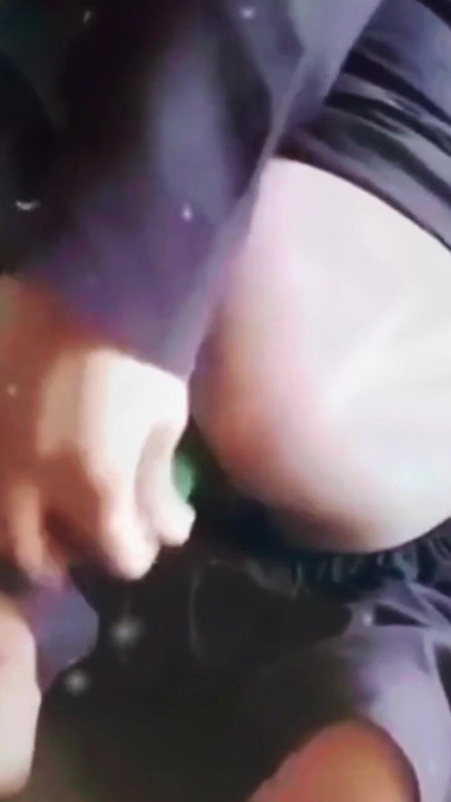 Desi Sissy ass ready for breed, using  cucumber | Clip 2
