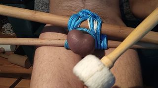 The beginning of the whipping balls - warming up