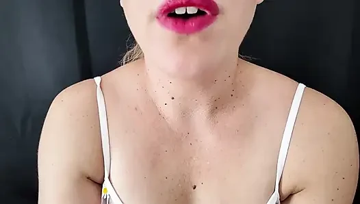Red Lips Blowjob JOI Cum Countdown From 60