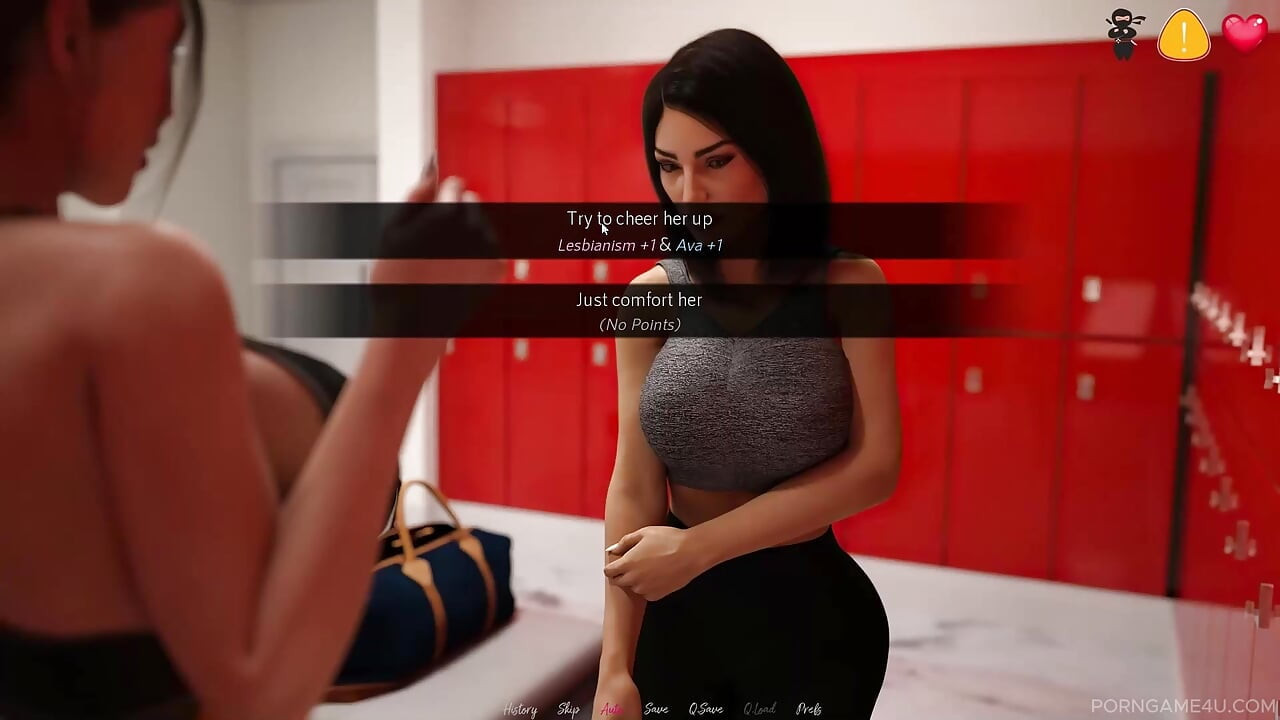 Thirsty MILF Seduces Married Friend in Gym Locker Room - the Office - Part 4 - Damaged Coda - by Porn Game 4u