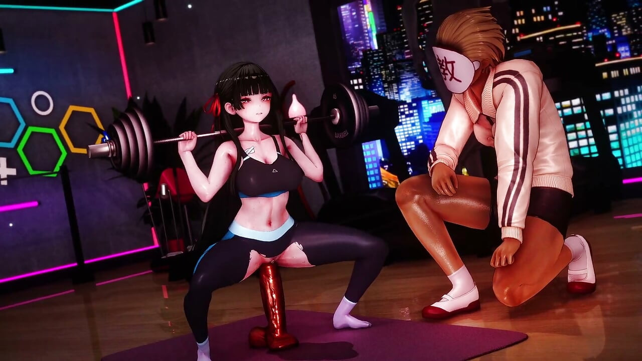 Titreyen dalgalar - lynae'nin buharlı egzersizi- 3d hentai animasyonları