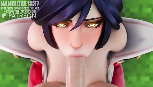 Лол Ахри грязный минет в видео от первого лица, правило34, 3D анимация