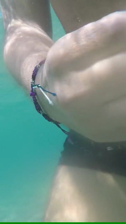 Thrilling moment from "underwarer handjob hj by a vegan male in Greece"
