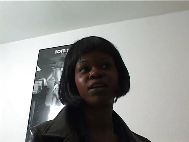 Hairy ebony teen sucks white cock