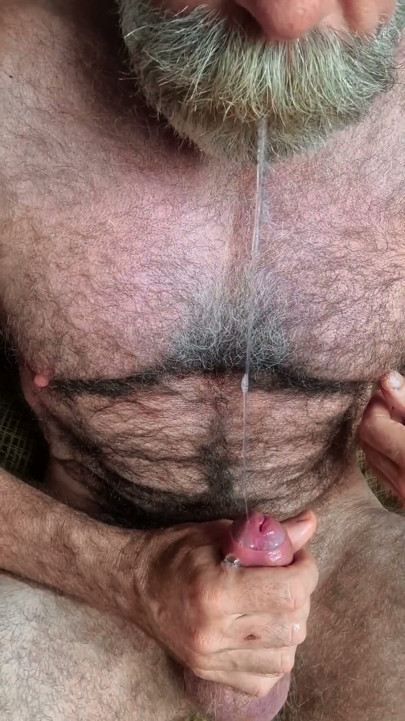 Hairy Stepdaddy Masturbates