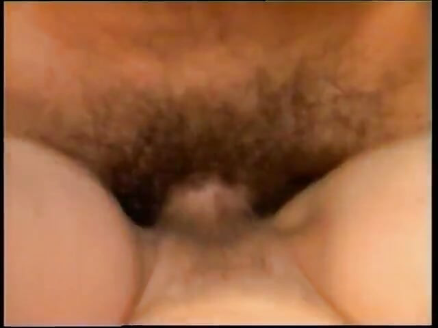 Busty brunette spitroasted and mouth jizzed in vintage threeway