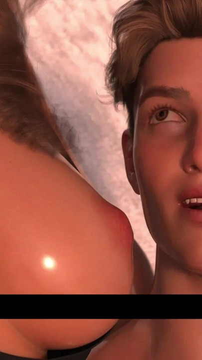 Stepson Massaging Stepmom Boobs And Rubbing Her Pussy In Beach | Clip 1