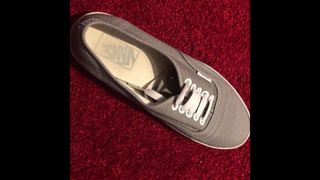 Cumming inside my Sister's grey Vans