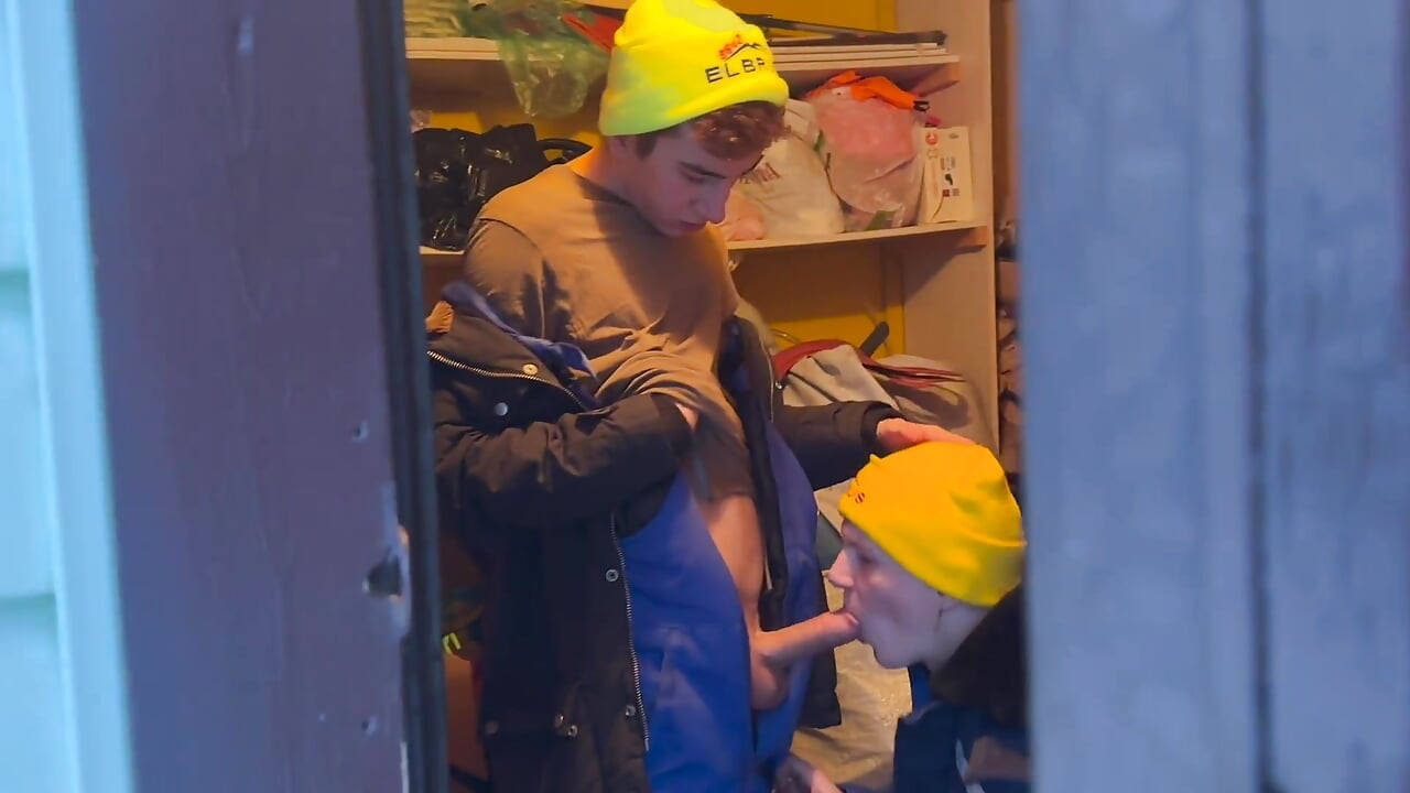 455 Twinks Fuck in the Barn in Winter, and Stepdad Spies on Them
