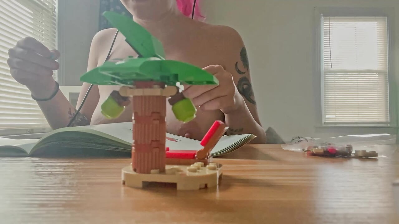 lego stavění asmr nahoře bez
