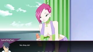 妖精フィクサー(JuiceShooters)-Winxパート33シャワーとテクナ手コキでステラを犯すLoveSkySan69