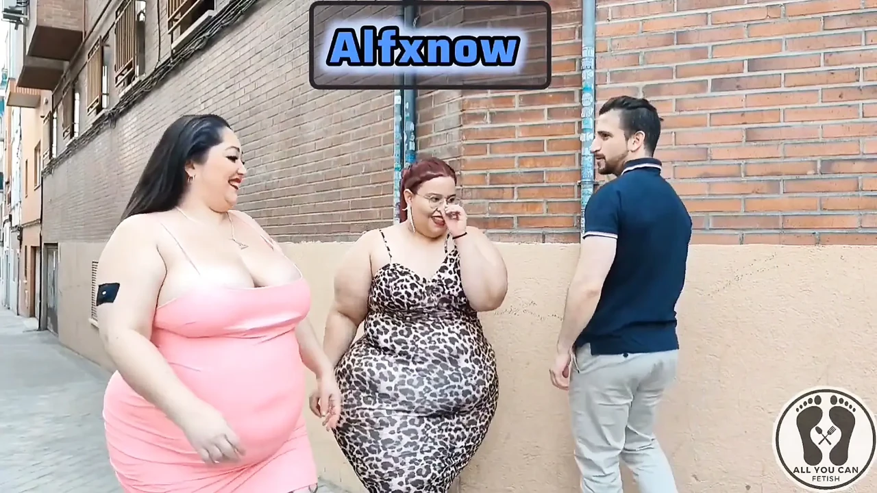 Goddess BBW Threesome with a Lucky Fan