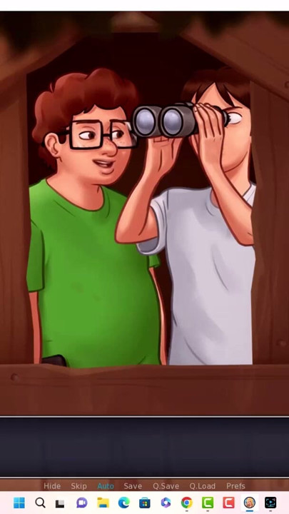 Summertime saga - Johannes and Erik watched Iwanka ...Iwanka gave Johannes a blow job on camera | Clip 1