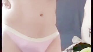 Compilation of my favourite teases ,inflatable butt plug ,pink pantys and wet panty removal