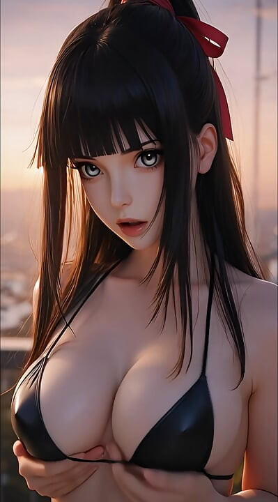 Naruto bikini şovundan sfw hinata ve lateks dansı