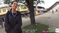 Teen girl fucks with stranger on public by Mallcuties